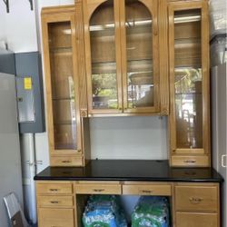 Desk And Upper Shelf