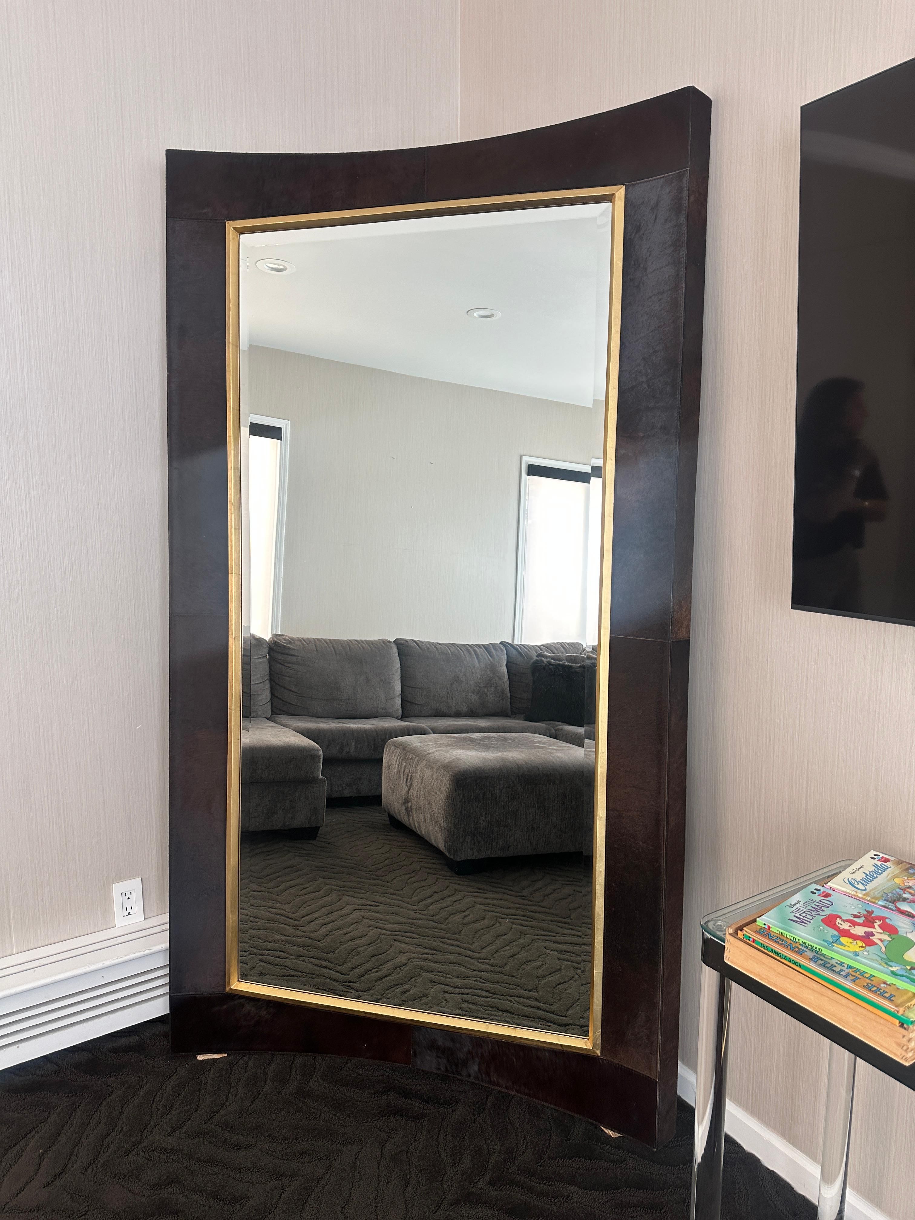 Global Views Curved Hairhide Mirror