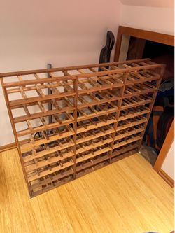Wooden wine rack