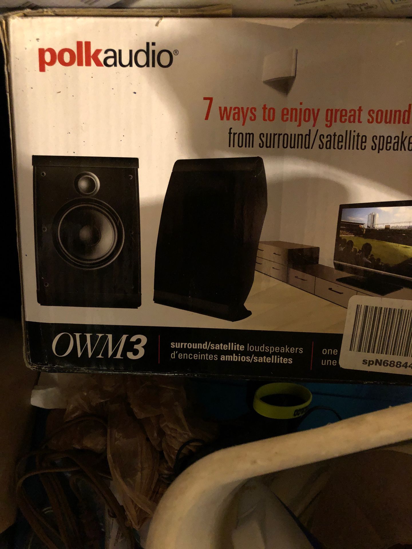 Polk owm3 bookshelf speakers