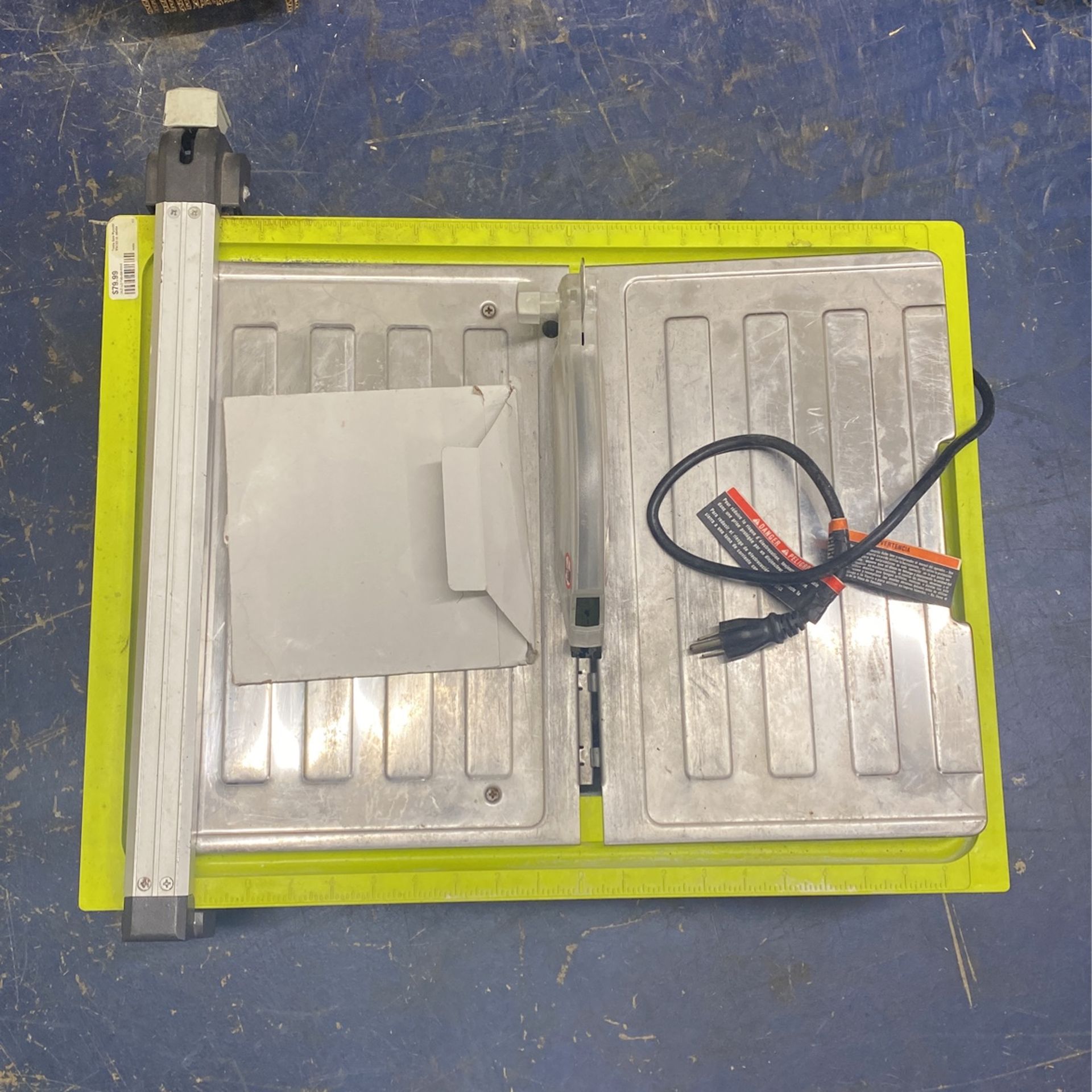 Ryobi WS722 7” 4.8 Amp TableTop Tile Saw With Blade