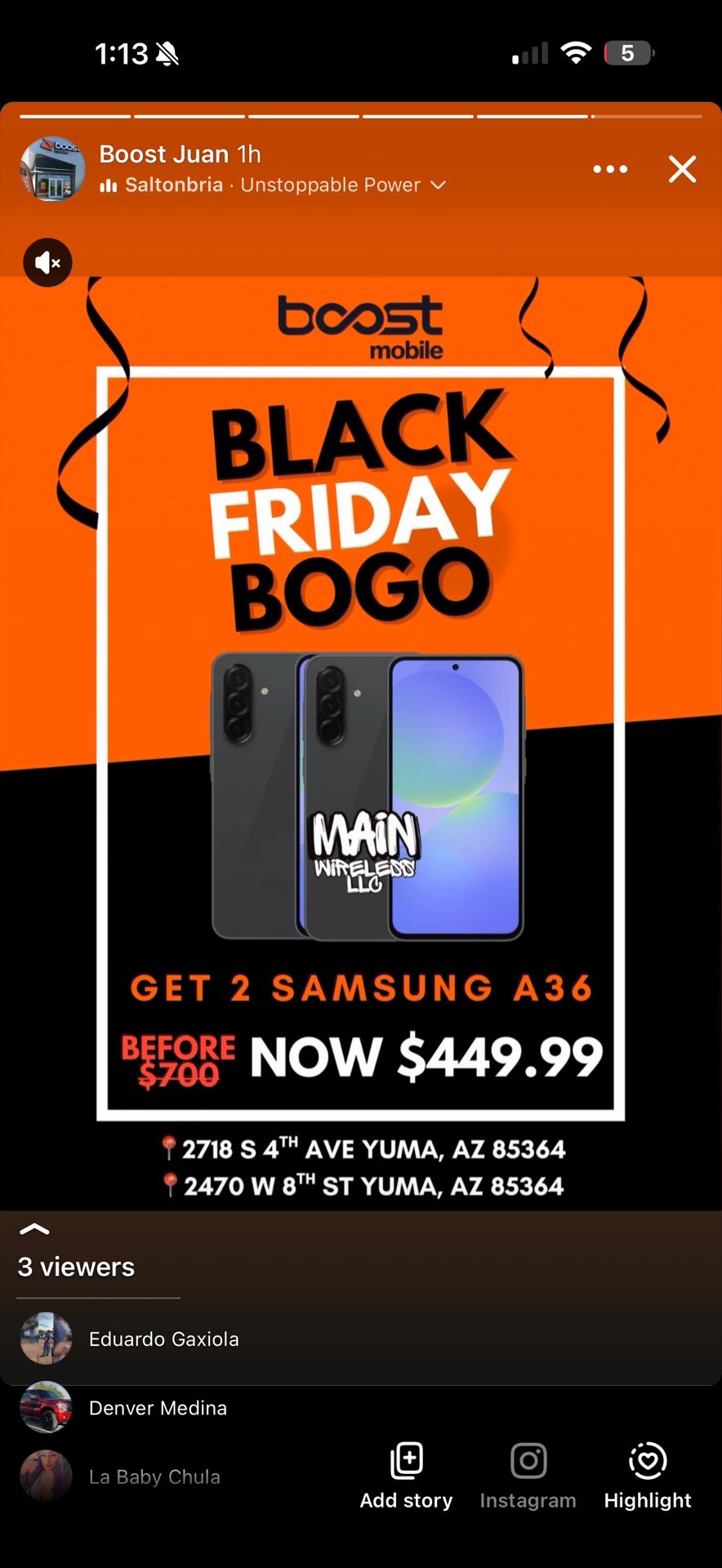 2 Samsung A36 For Only $449