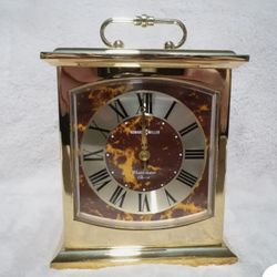 Battery Operated - HOWARD MILLER ~ WESTMINSTER CHIME ~ BRASS MANTLE CLOCK ~ MODEL 612737