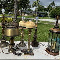 Vintage BRASS Lamps  $10. each OBO
