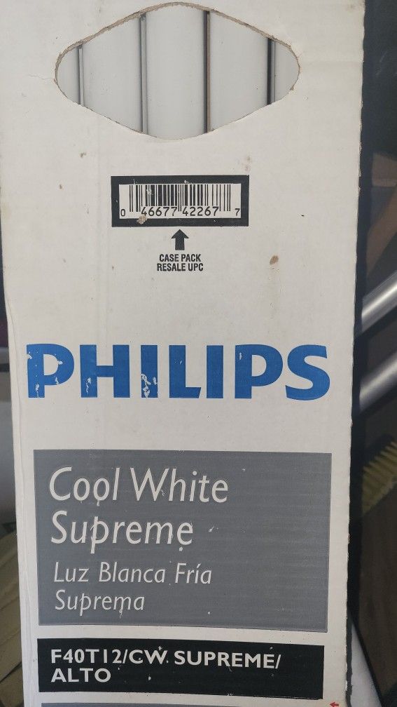 Philips Cool White Supreme T12 Fluorescent Tubes – 10-Pack (NEW)