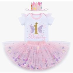 Baby Girl 1st Birthday Cake Smash Outfit