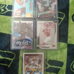 5 Card Jayden Daniels Rc Lot.