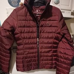 New Spyder Jacket Women's Small Maroon Red