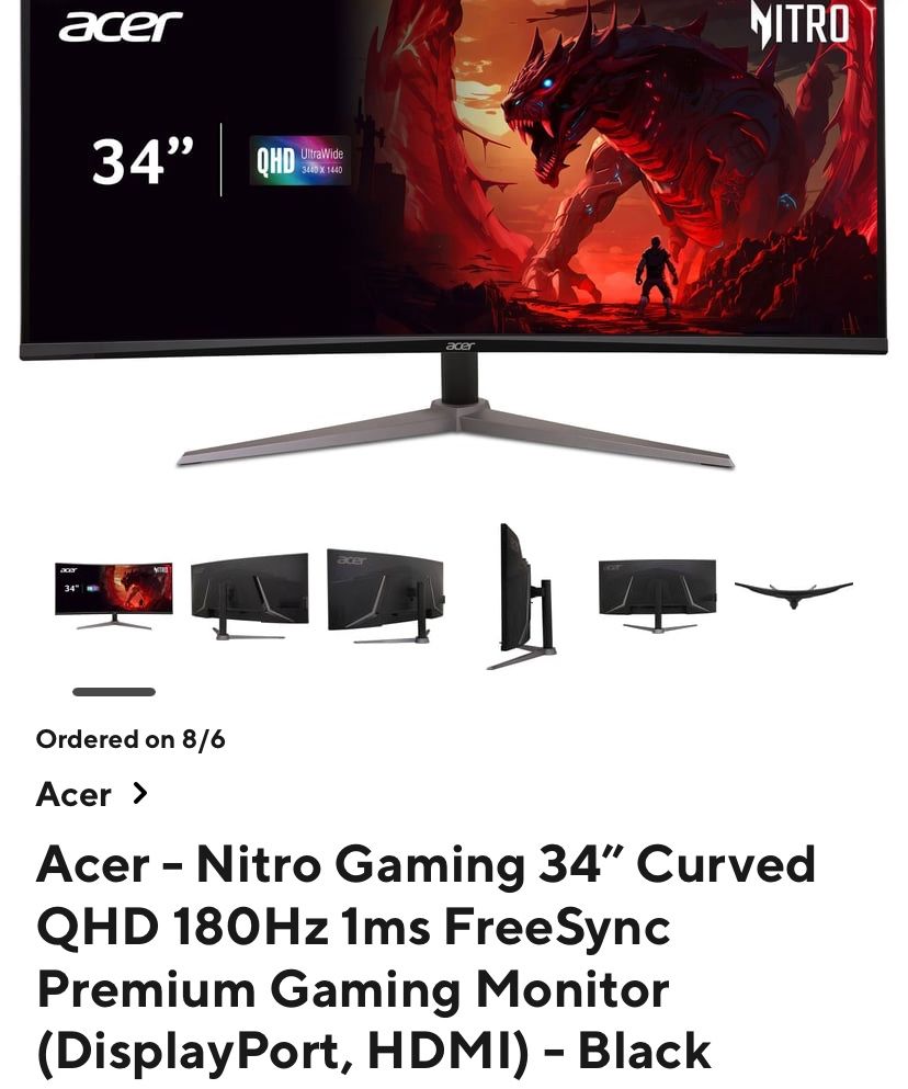34 Inch Gaming Monitor 