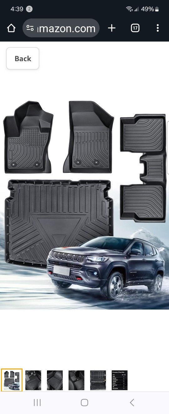 All Weather Floor Mats  (Jeep Compass)