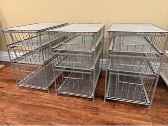3 Tier Metal Organizers w/drawers
