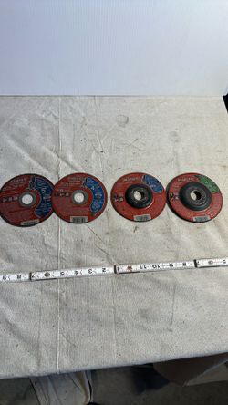 4 metal cut off wheels and masonry grinding wheel 4 1/2 inch