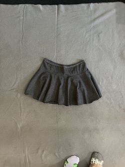 Gray Vintage American Apparel Circle Mini Skirt 