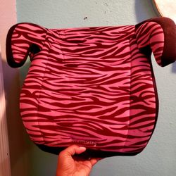 Zebra Pink Booster Carseat..Great Condition