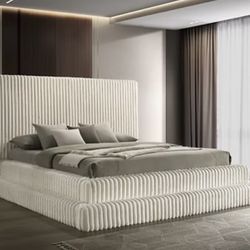 Cream Queen Bed Frame