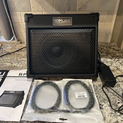 Coolmusic 40W Portable Acoustic Guitar Amplifier (Amp) with Bluetooth Speaker