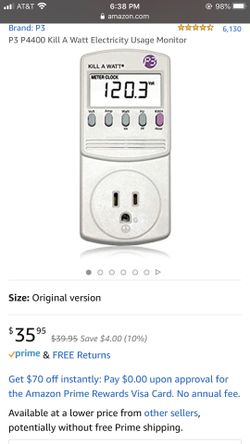 Electricity usage monitor