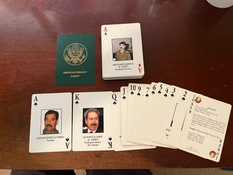 Gulf War deck of cards cards