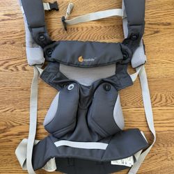 Ergobaby 360 All-Position Baby Carrier with Lumbar Support (12lbs - 45lbs) - Premium Cotton Toddler Carrier - Soft Air Mesh Fabric - Carbon Grey