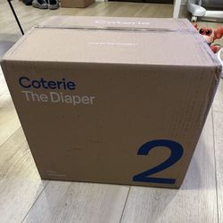 Coterie The Diaper Baby Size 2 Full Box 6 Bags