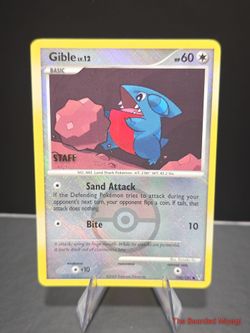 Gible Lv.12 Holo Staff Pokémon Card 106/142
