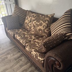 3 Pc. Couch Set With Pull Put Bed