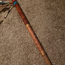 Authentic ceremonial Native American spear 