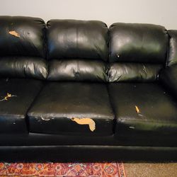 Peeling Pleather Couch 