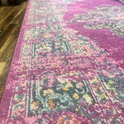 Pink Area Rug 