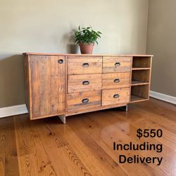 West Elm Emmerson Rustic Solid Wood Sideboard – Free Delivery 🚚