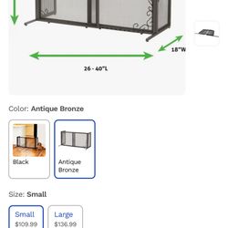 Mesh Ans Metal Dog Gate 