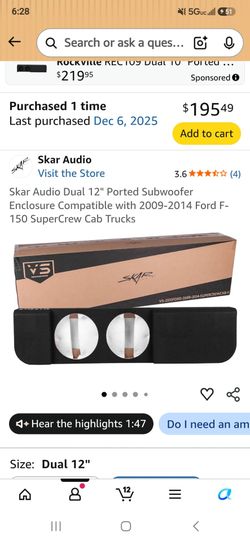 (2) 12in DS18s & under seat box for trucks
