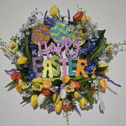 Happy Easter Wreath
