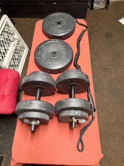 2 DUMBBELL WEIGHTS