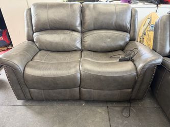 Power leather sofa + Loveseat combo