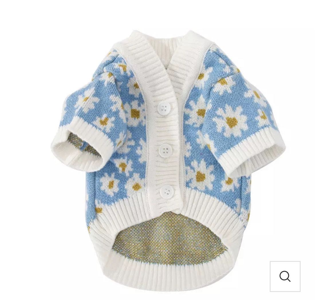Daisy Flower Sweater For Dogs