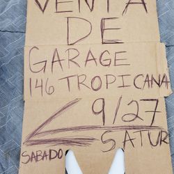 Garage Sale September 27th,2025