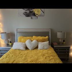 Queen Size Bedframe W/ Night Stands