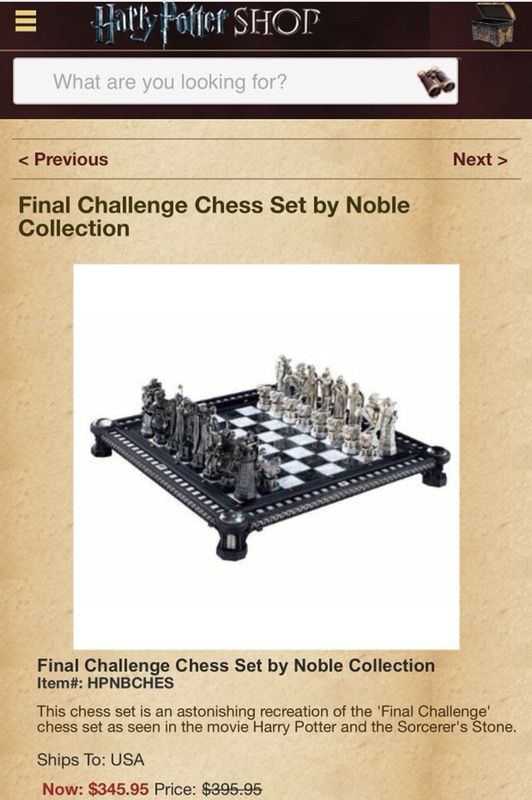 Harry Potter Final Challenge Chess Set