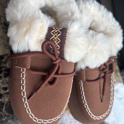 🍂🍁Faux Fur Slipper Booties (Women Size 8.5)