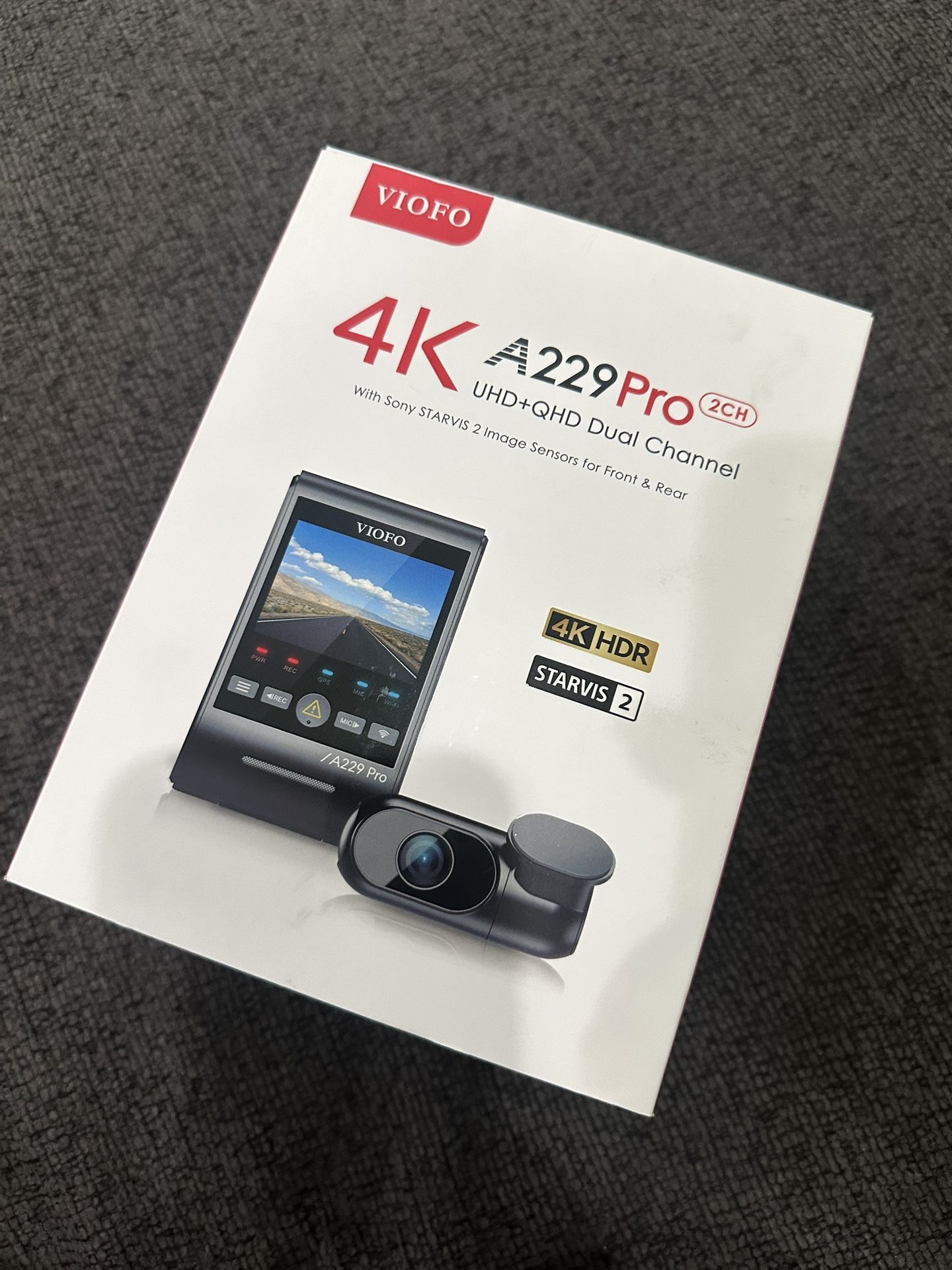 VIOFO A229 pro (2 Ch) Dash Camera (front & Rear) 