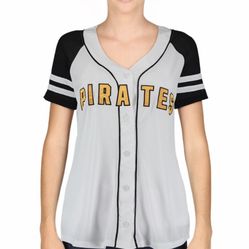 Women's PINK by Victoria's Secret  Pittsburgh Pirates Color Block Raglan Jersey