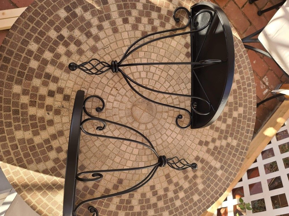 Pair of Black Wall shelves