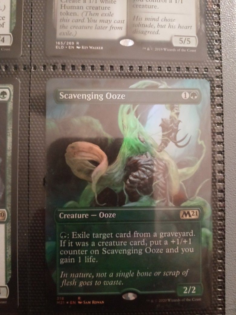 Magic The Gathering Scavenging Ooze Full Art Foil Mint Condition And Never Used In Play!