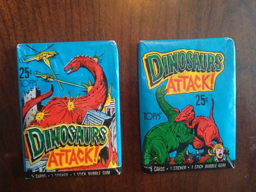 2 1988 dinosaurs attacks packs