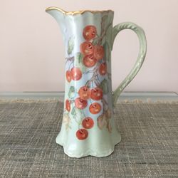 Hand painted pitcher
