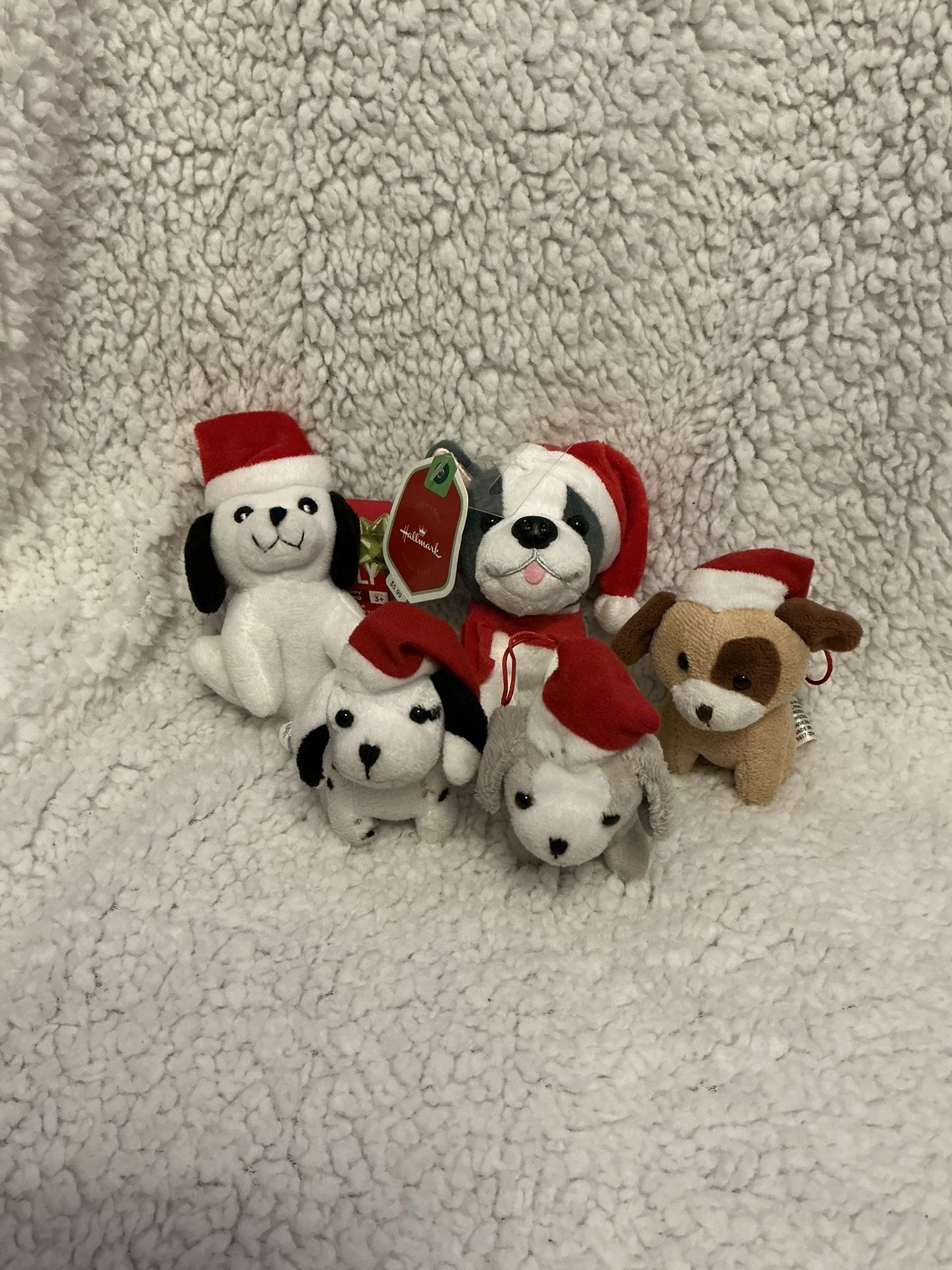 Plush Christmas Puppies Lot