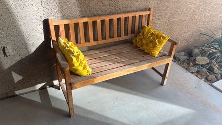 Outside wooden bench 49”Wx19.5”Dx32.5”H