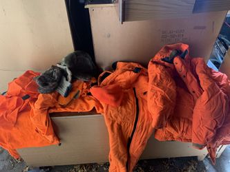 Misc. Blaze orange. Jacket and bibs men’s medium