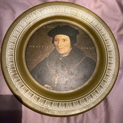 Vintage Ohio Art 10in. Plate Sir Brian Tule By Hans Holbein The Younger 